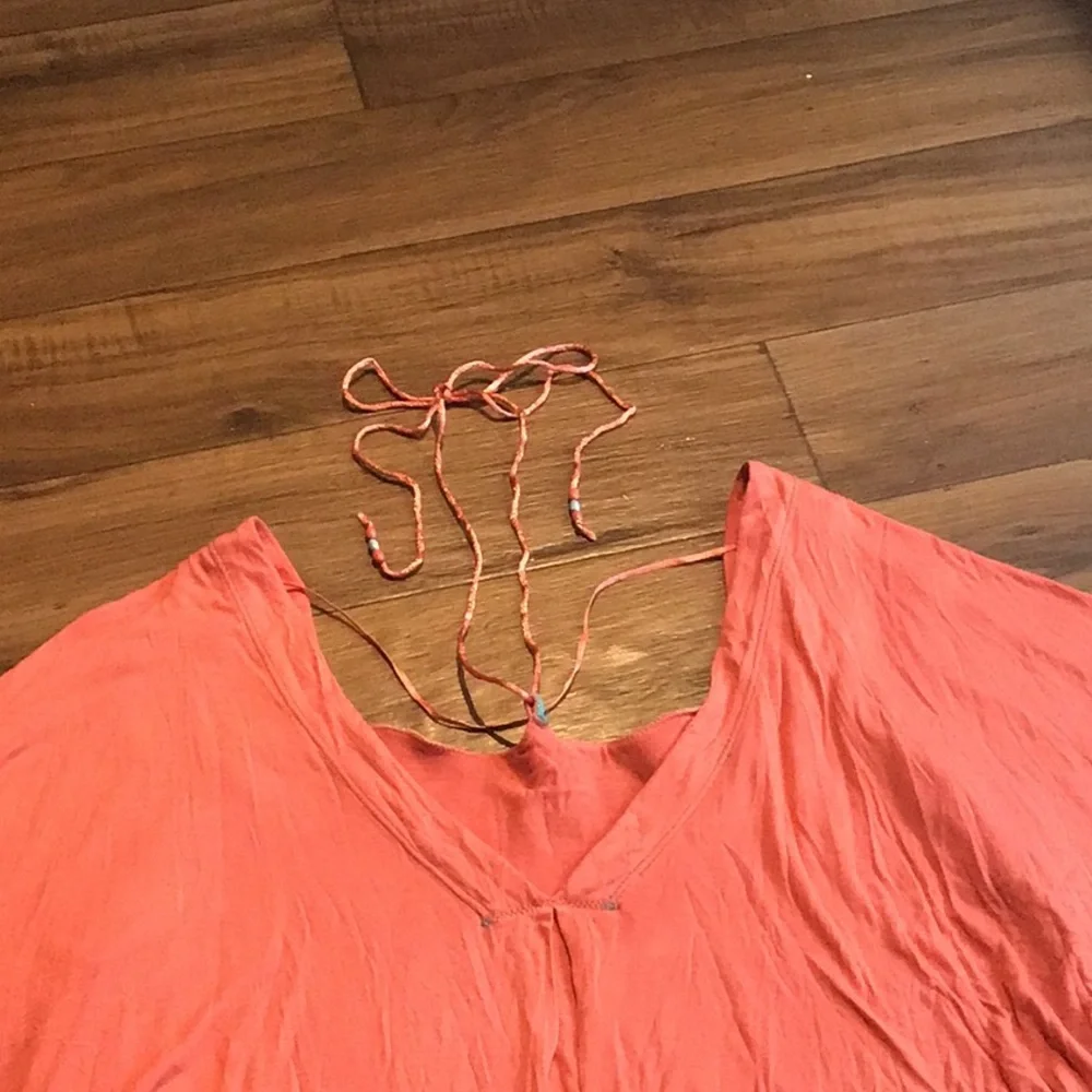 Free People Coral Mayfair top NWT halter tie neck